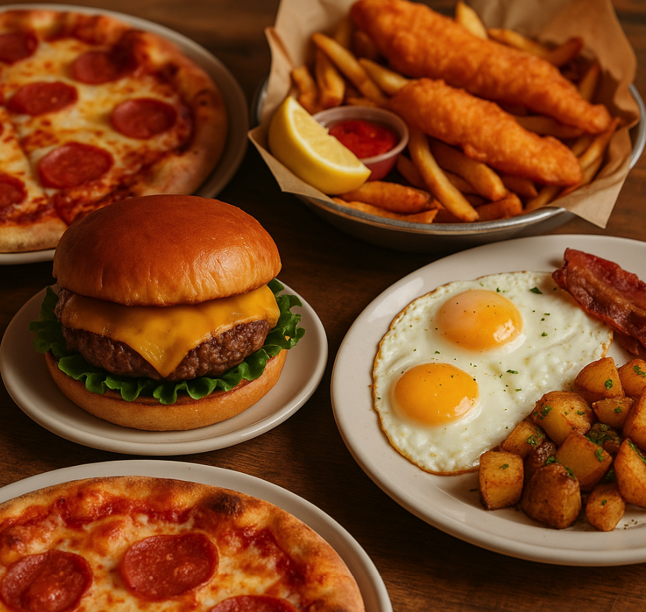 Notebook and food photography for reviews