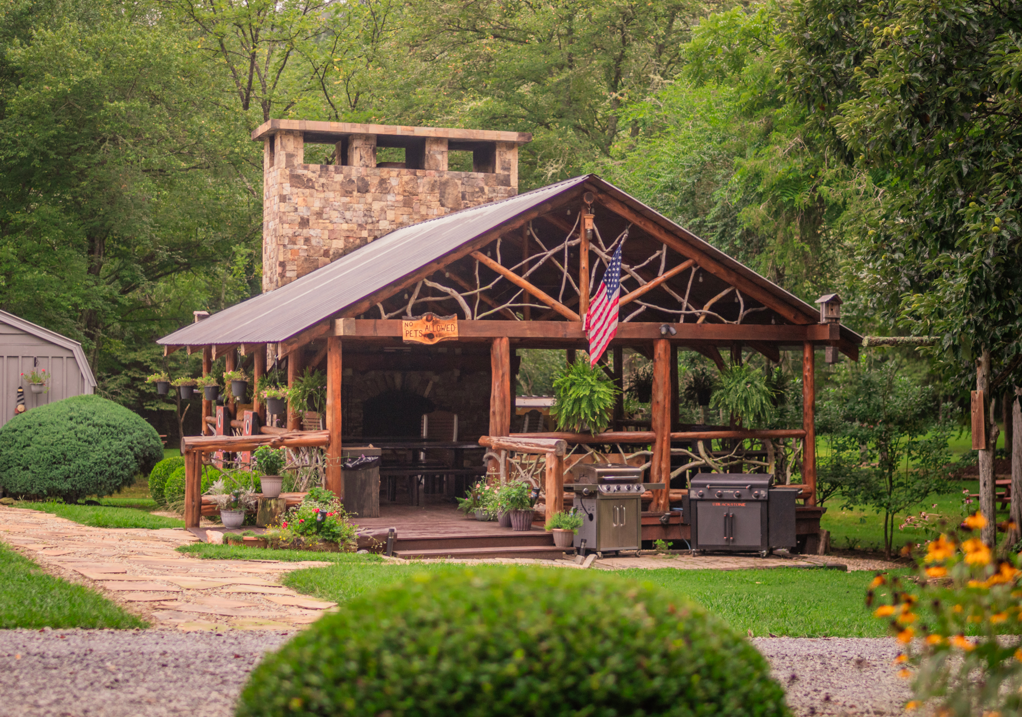 Scenic RV site at Franklin RV Park