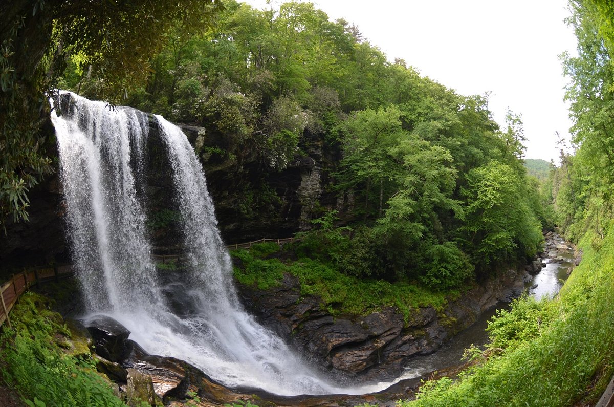 Dry Falls waterfall near Franklin NC