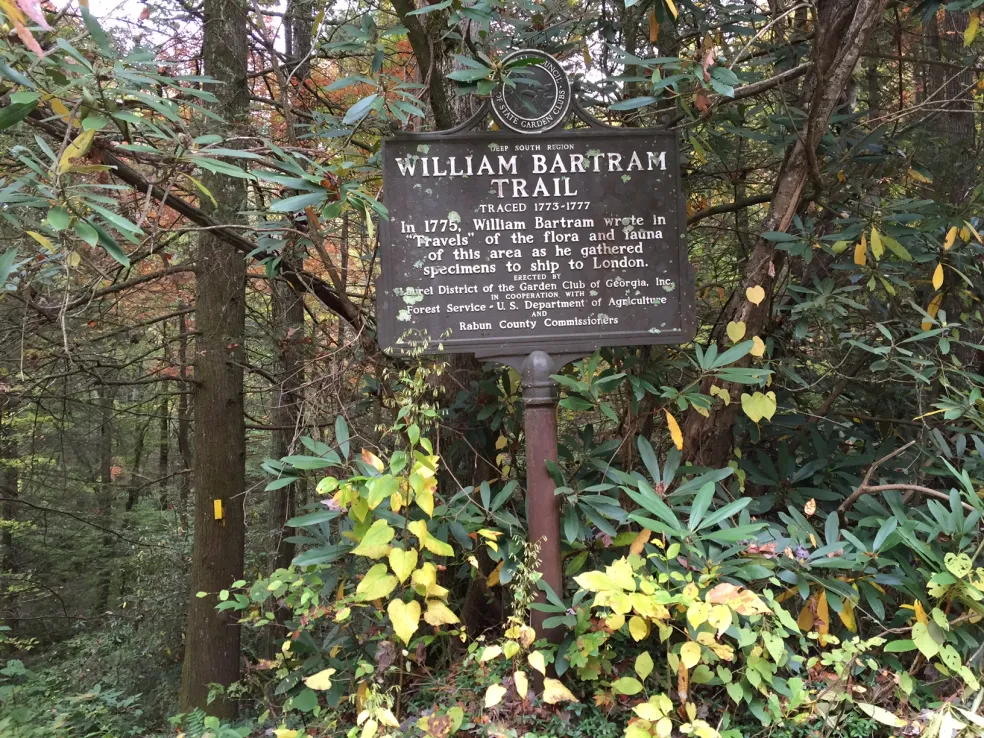 Appalachian Trail sign at Wayah Bald